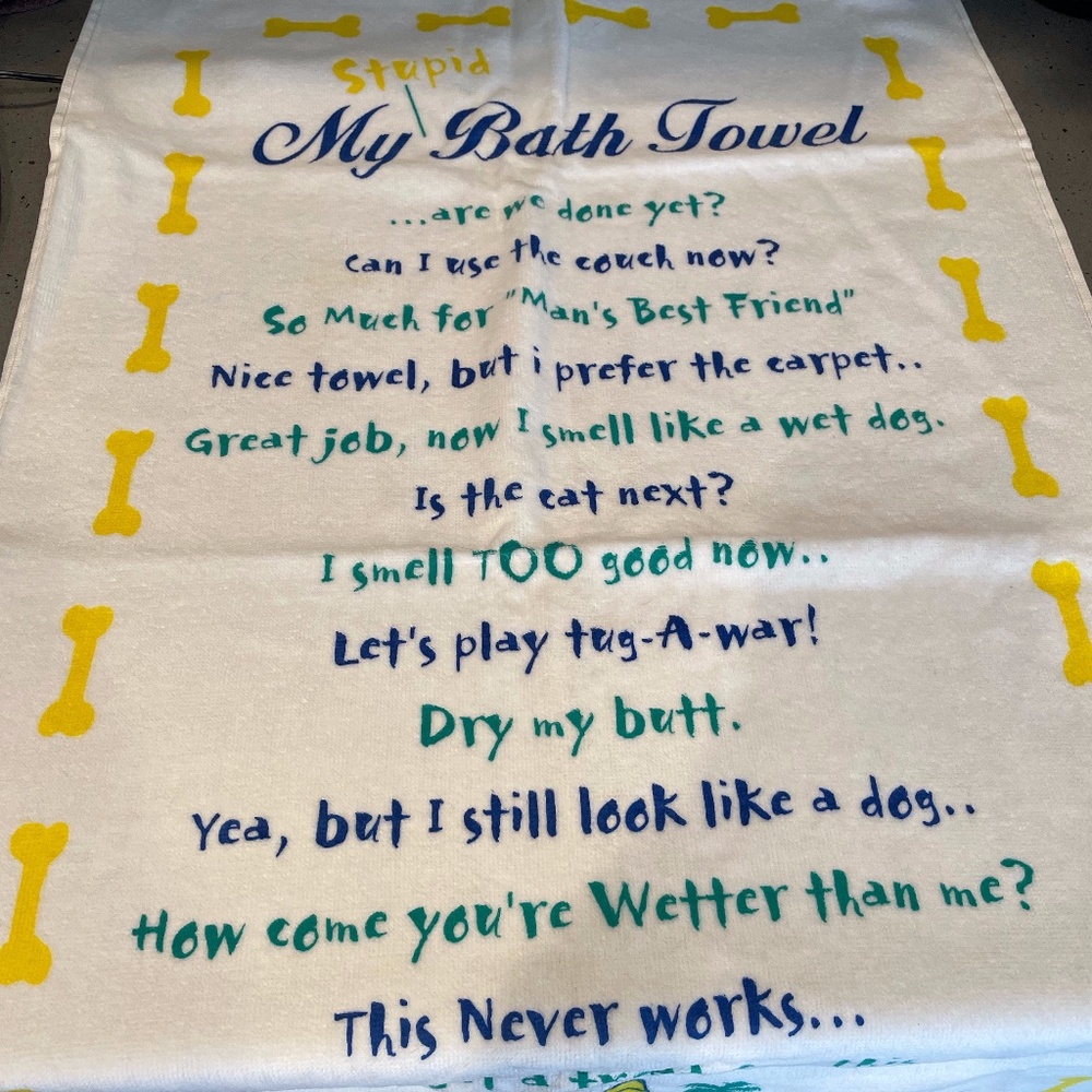 New dog towel